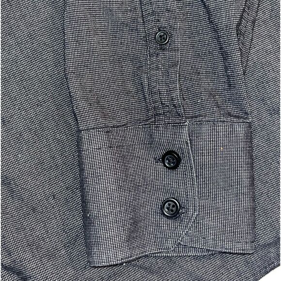 John W. Nordstrom Dark Gray Patched Elbow Button Down - Picture 3 of 5